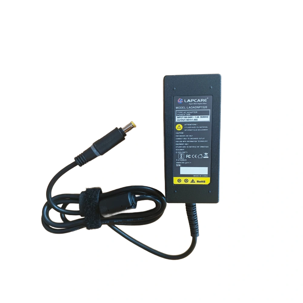 Lapcare Laptop Adapter Compatible For Acer 30w | 19v /1.58a | 5.5mm x 1.7mm view 2